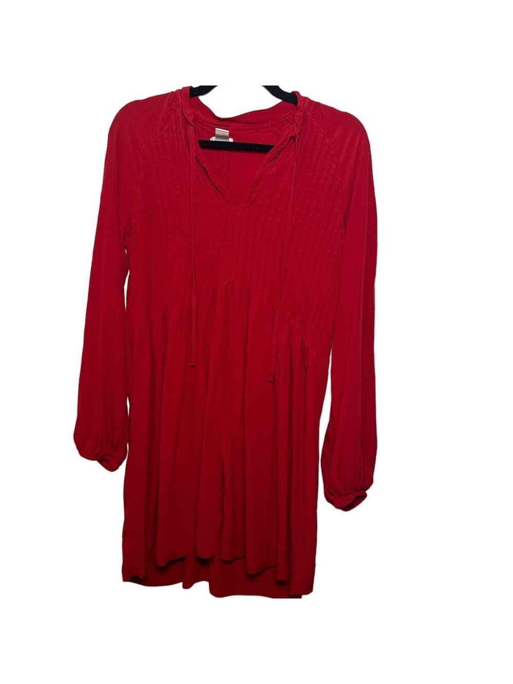 H&M Red Tunic Dress Top Size 4